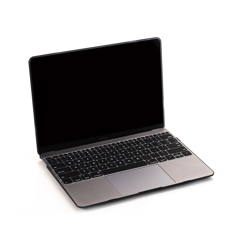 TenChen Tech-Laptop Protective Matte Black hard shell PC Case For Macbook 12 MC0121-1