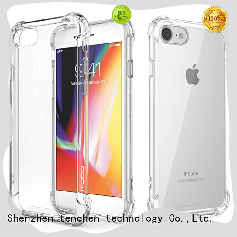 Transparent TPU protective phone cover with bumper