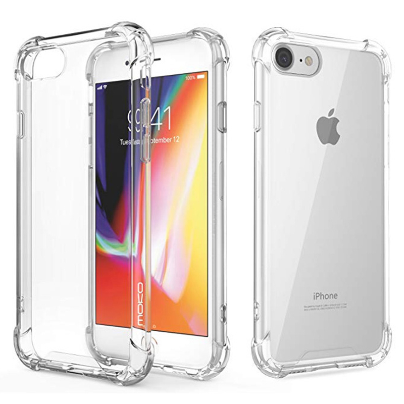 Transparent TPU protective phone cover with bumper