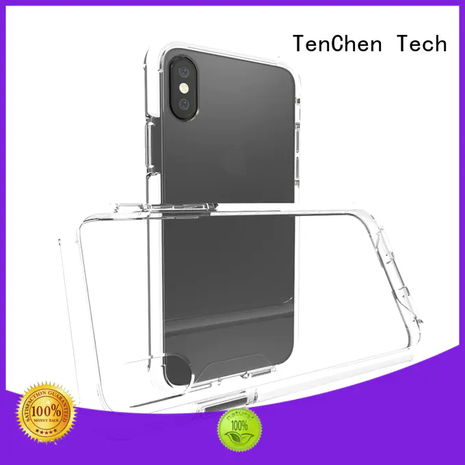 semitransparent phone case with bumper series for retail TenChen Tech