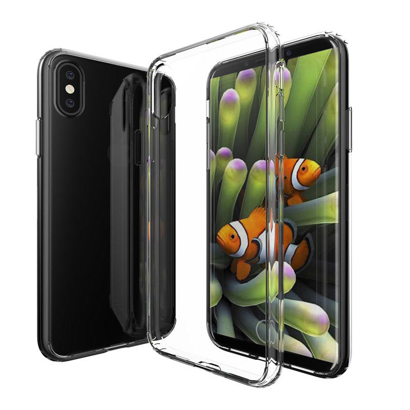 TenChen Tech-Galaxy 7 Phone Case, Transparent Pc Tpu Clear Case For Iphone X Pt0002-1