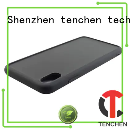 coloured leather fiber mobile phones covers and cases TenChen Tech Brand
