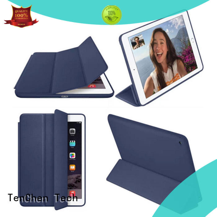 leather ipad hard cover case customized for store TenChen Tech