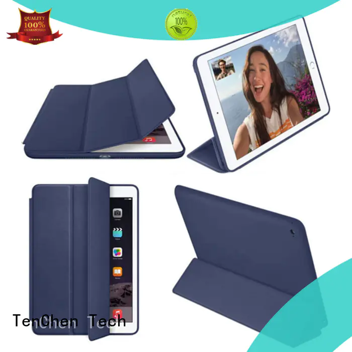leather ipad hard cover case customized for store TenChen Tech