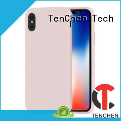 TenChen Tech bamboo fiber clean silicone phone case from China for shop