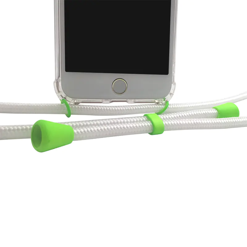 For iPhone models Necklace phone case with colored cord/ring