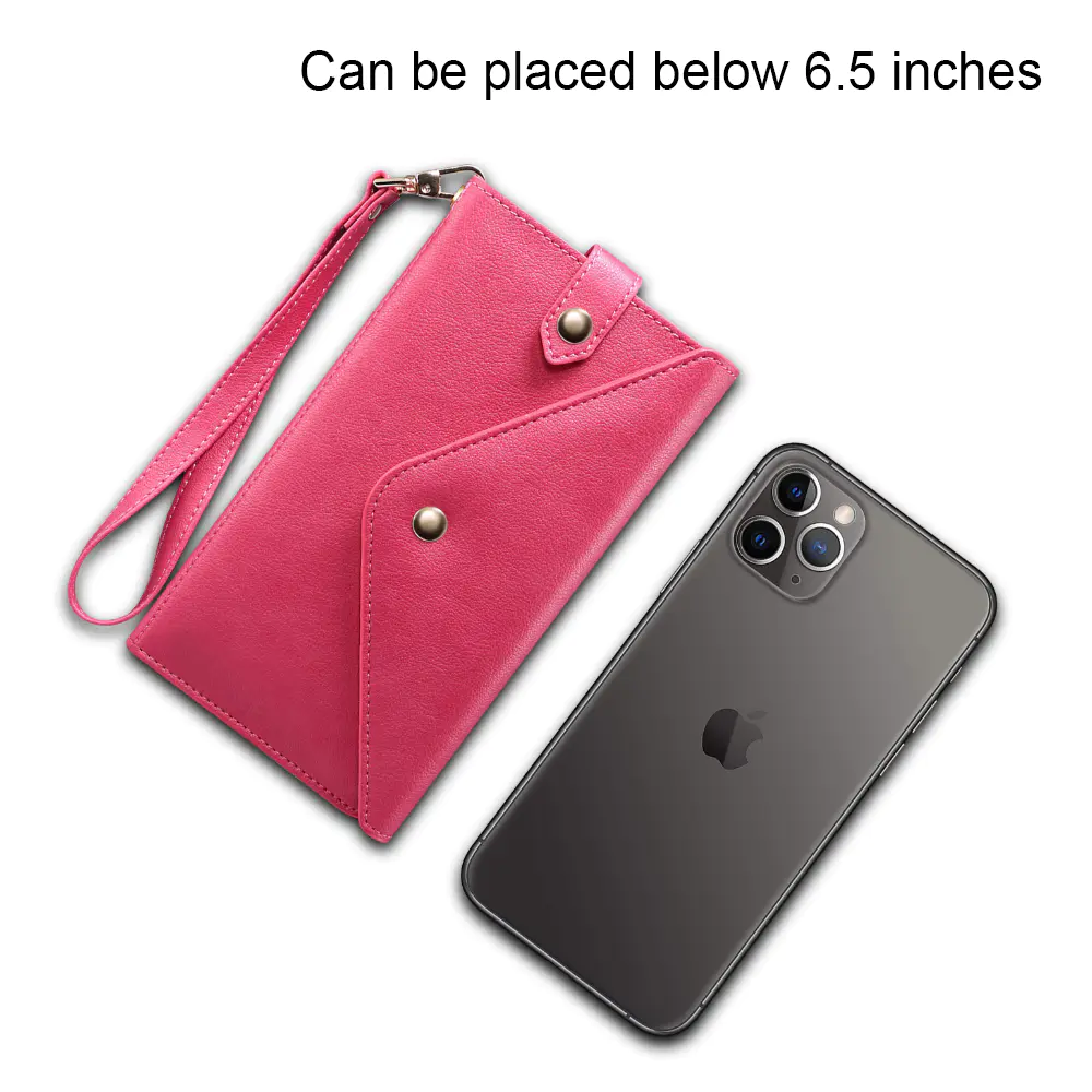High quality leather wallet purse phone case
