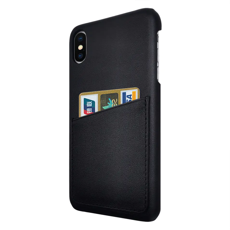 TENCHEN Genuine leather mobile phone case with card holder