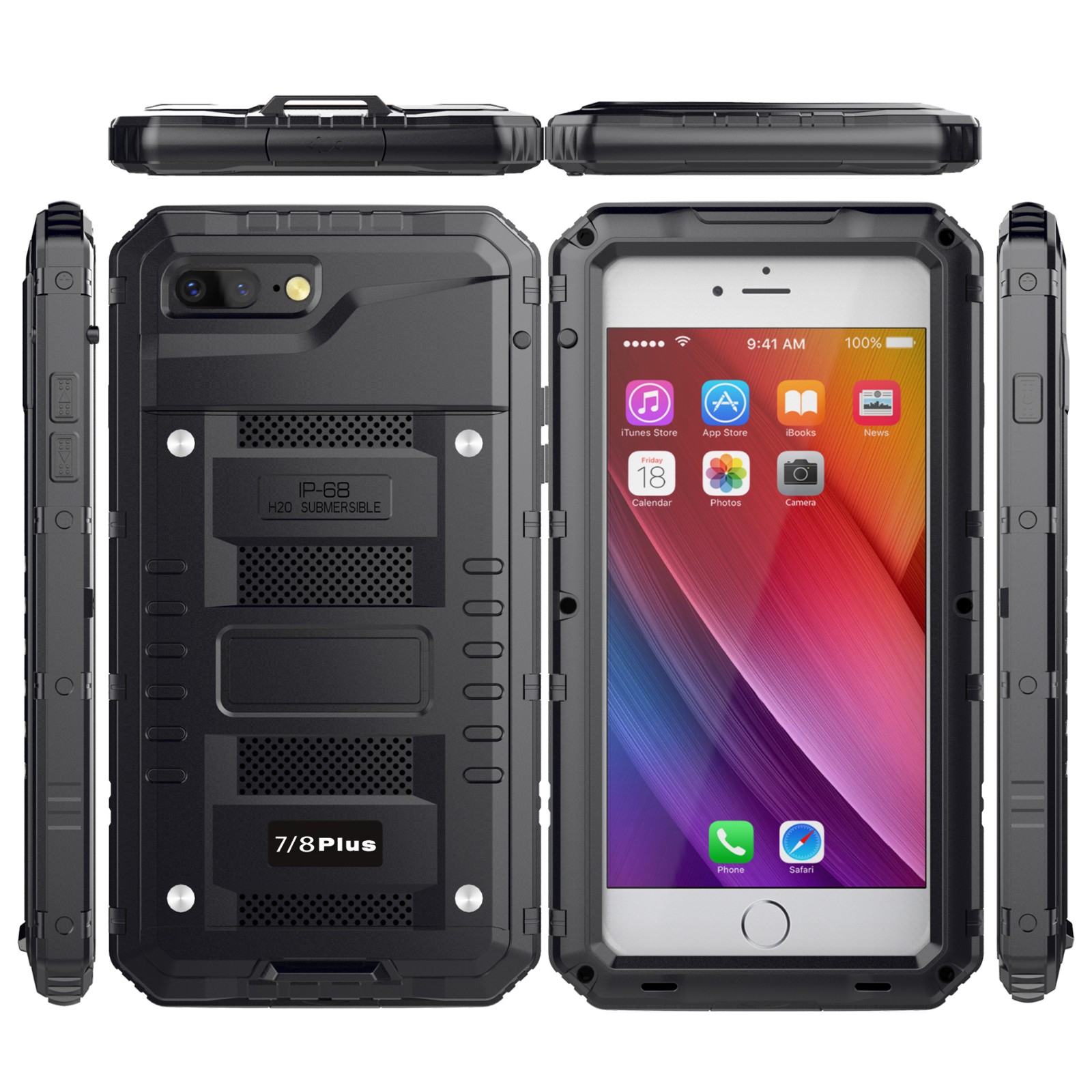 product-TenChen Tech-Shockproof waterproof IP68 aluminum alloy metal phone case-img-1