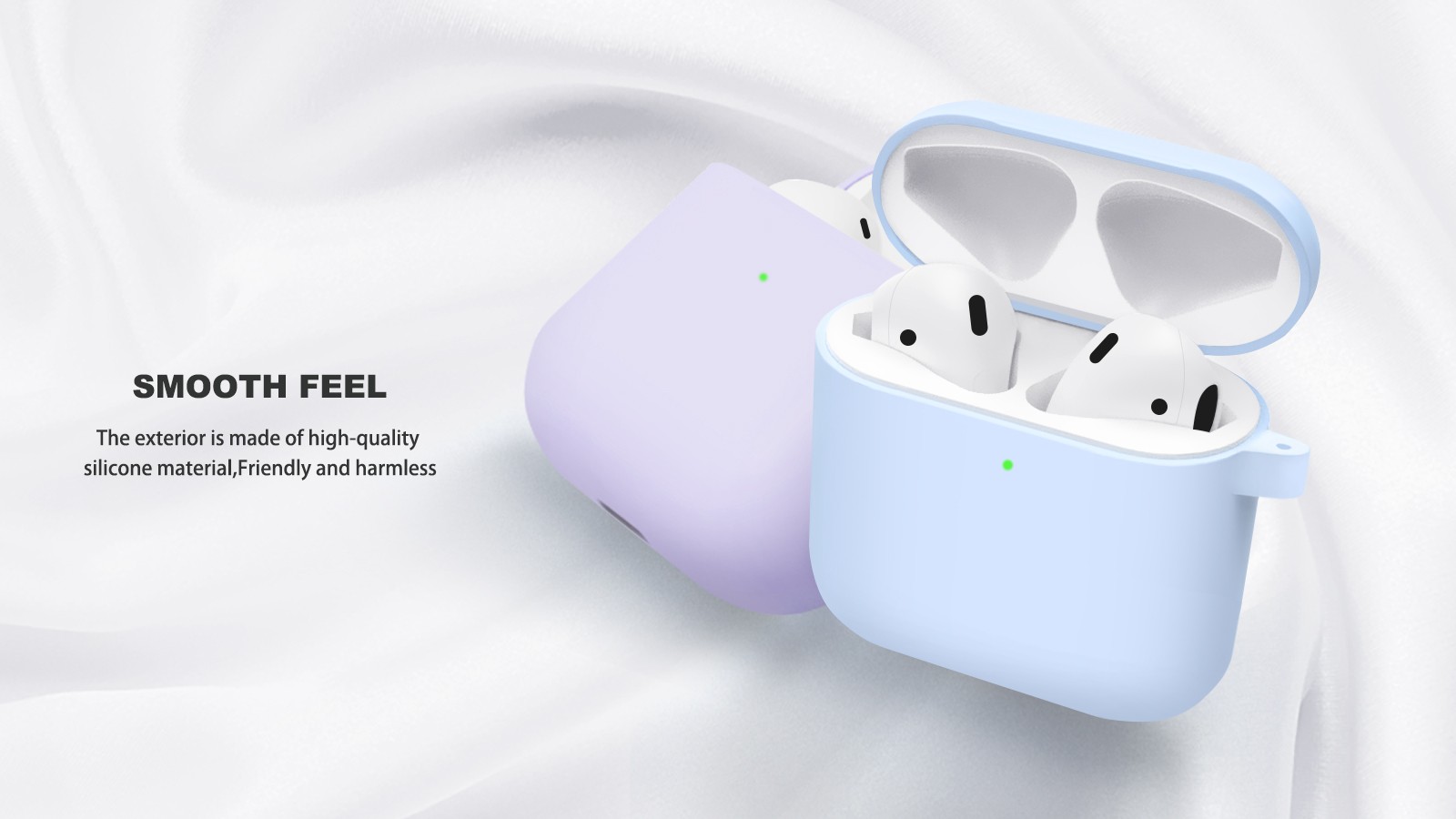 product-New generation baby skin soft touch liquid silicone Amazon hot selling airpods 4 case | TENC