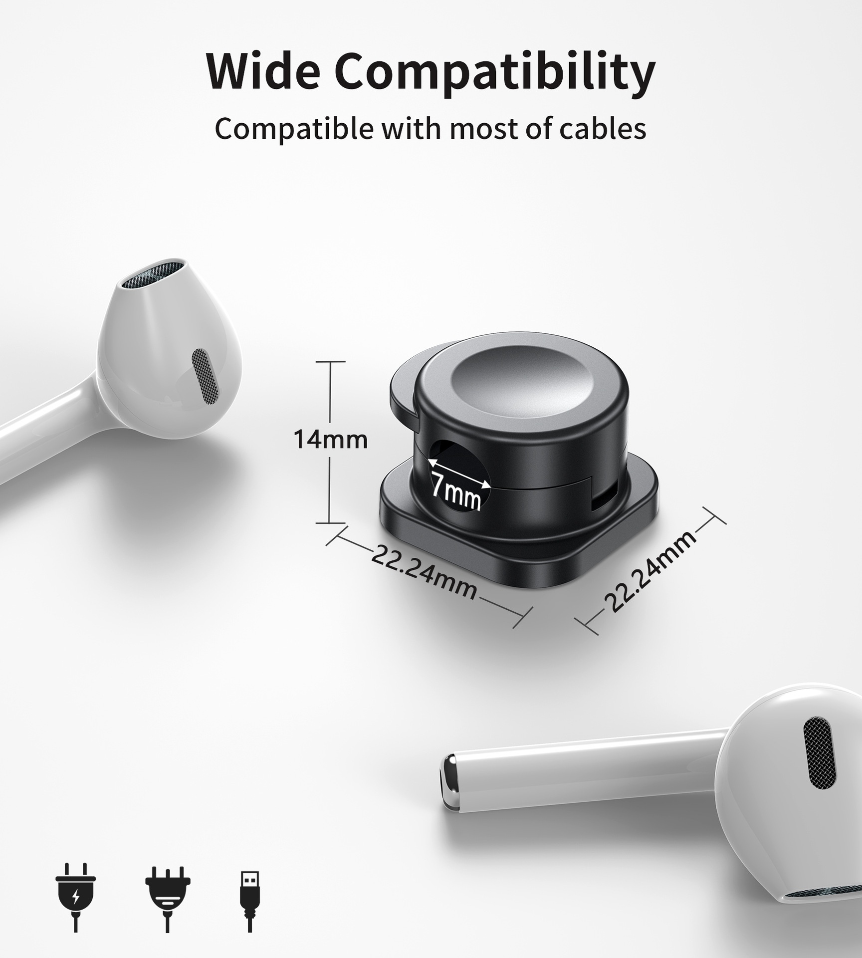 product-TenChen Tech-Hot Selling Desktop Cable Fixer Magnetic Cable Management Box Traceless Cross-B