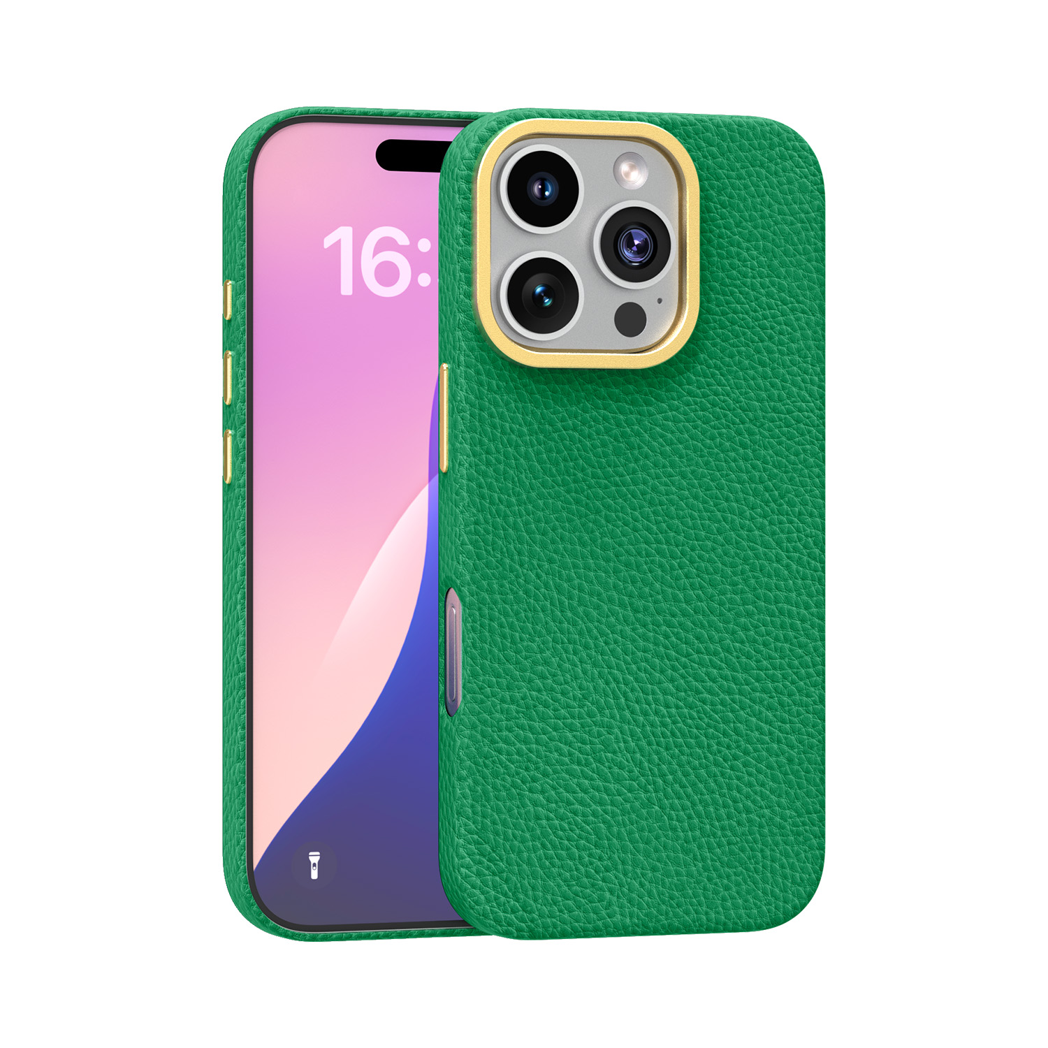 Best genius leather iphone case multi colors metal frame support magsafe wireless charging Factory Price-TenChen Tech