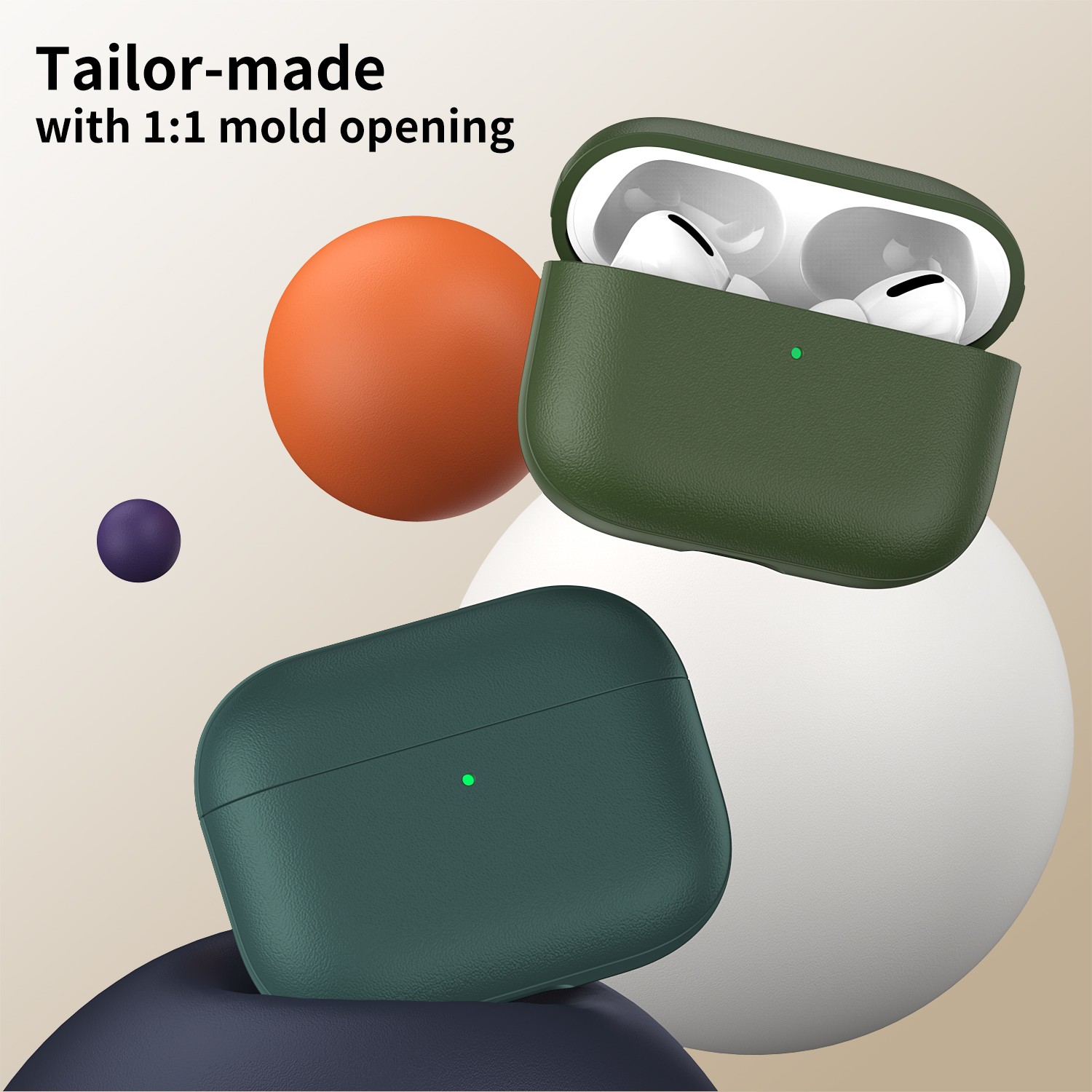 product-Best Price Tenchen leather pattern airpods pro 3 case supplier multi colors support wireless-1