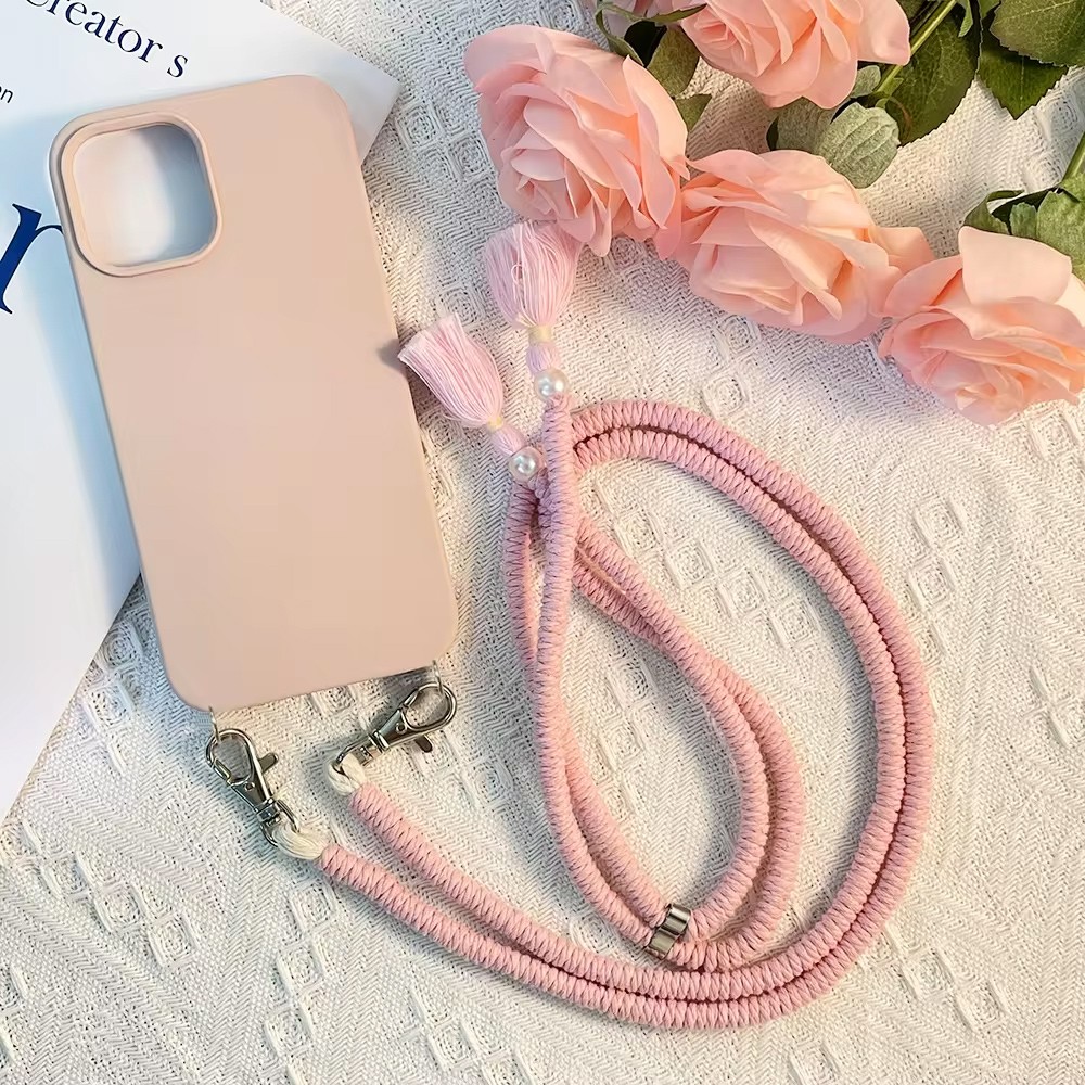 product-Crossbody Phone Case Custom Silicone Iphone 14 Pro Max Case Lanyard Necklace Phone Cover | T