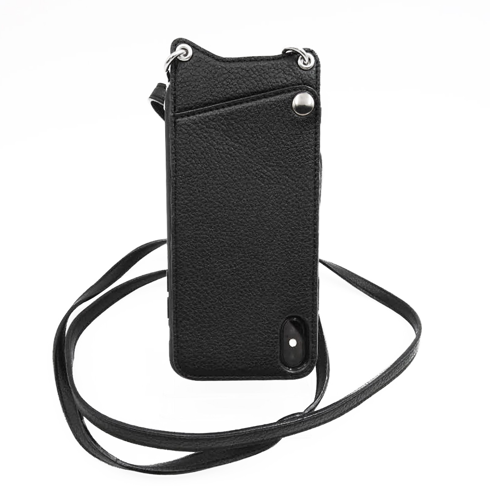 High quality leather&Pu clear tpu pc case with strap-5