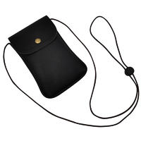 Pu&leather mobile phone bag with card slot/holder