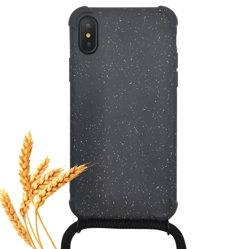 PLA wheat fiber biodegradable crossbody phone case