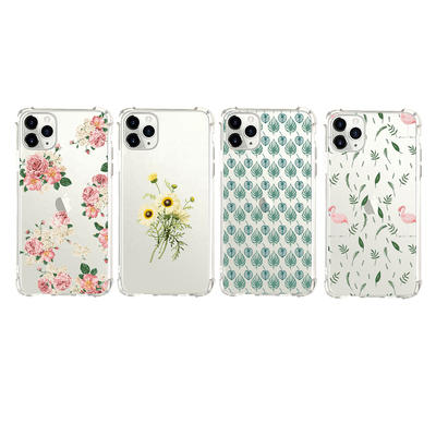 TENCHEN Clear tpu pc cell phone case with bumper