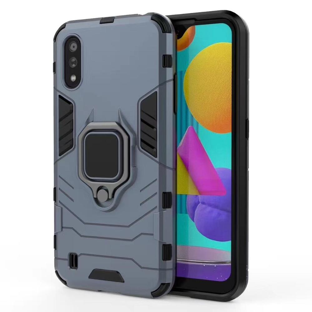 TENCHEN PC TPU armor shockproof phone case with finger ring & stander