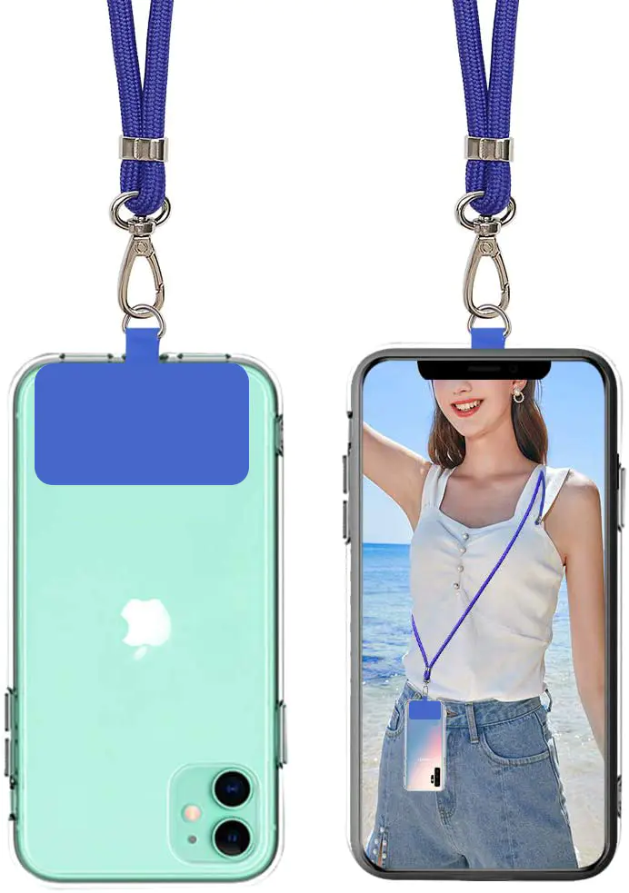 TENCHEN Adjustable Detachable Neck Strap with Phone Patch Phone Lanyard Compatible with Any Cell Phone Smartphones