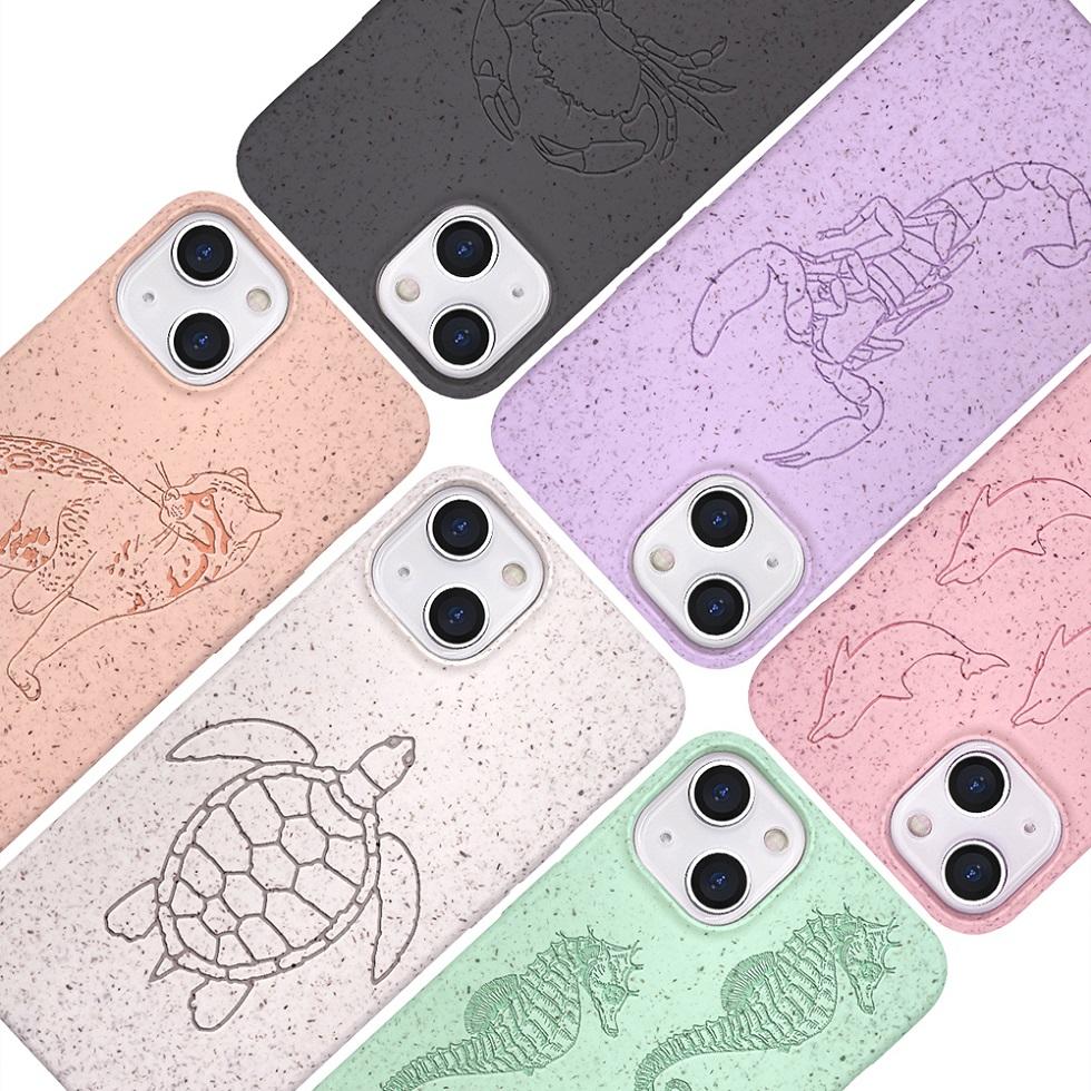Customized Phone Case for iPhone 13 - 100% Compostable and Biodegradable Eco-Friendly Made from Plants From China