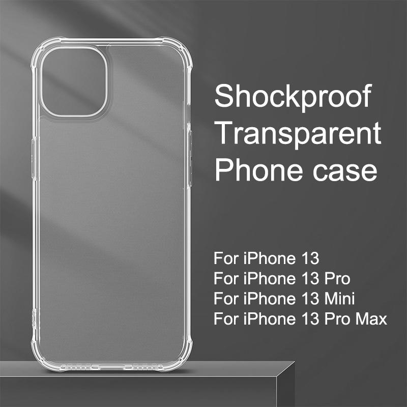Best Quality Crystal Clear Designed for iPhone 13 Case Military Grade Drop Protection Shockproof Protective Phone Case Slim Thin Fit Cover 6.1 inch OEM--Tenchen Tech
