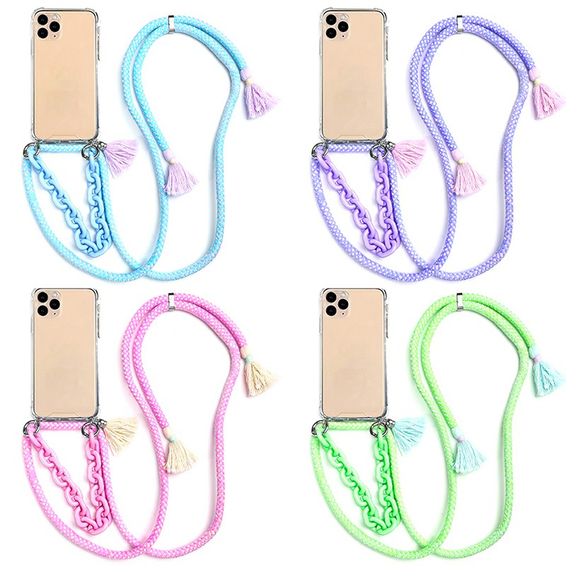 product-TENCHEN Necklace Phone Case Chain Crossbody Neck StrapCordCotton rope Cell Phone Case For Ip