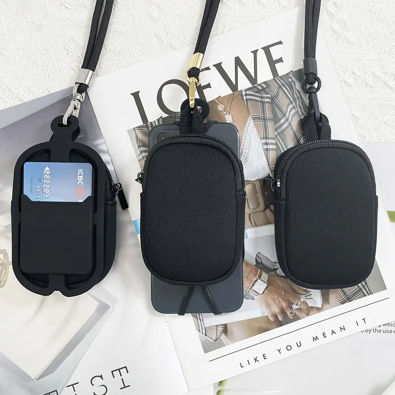 New arrival from Tenchen- universal lanyard silicone cover with bag