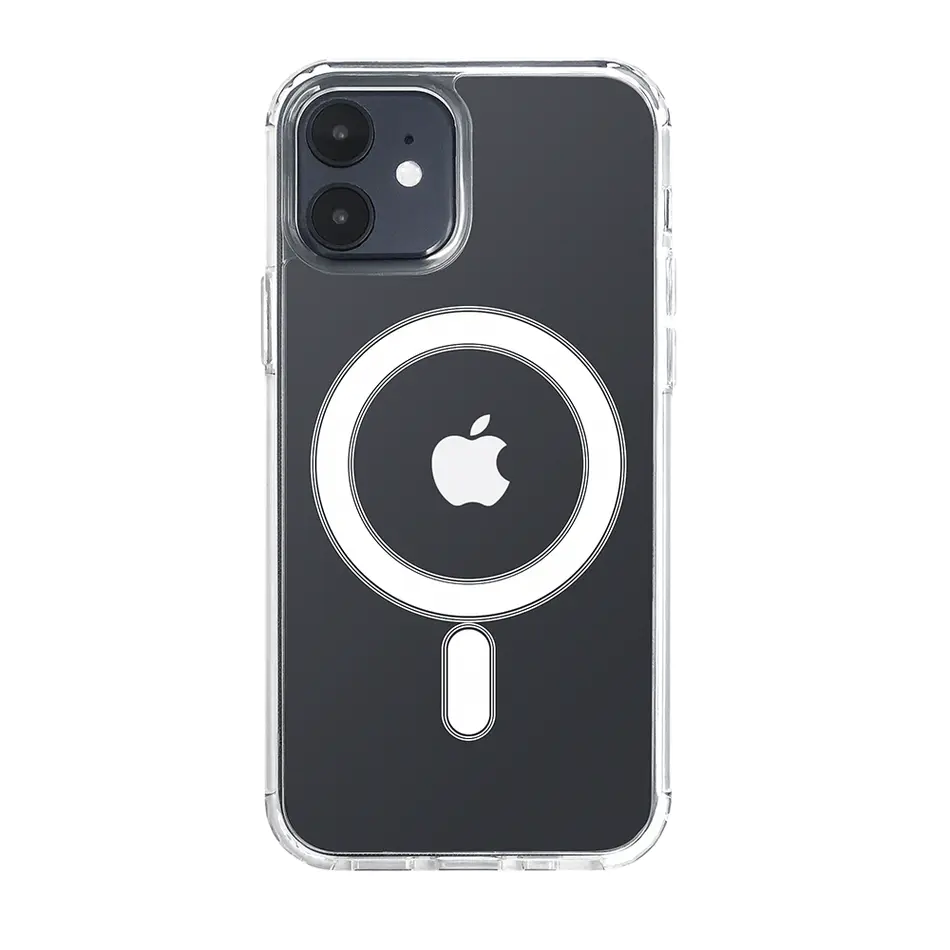 High Quality Iphone Clear Magnetic Phone Case PC TPU Phone Case