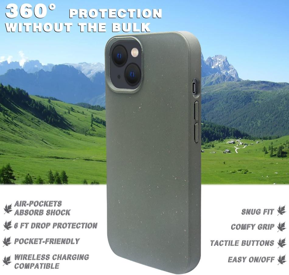 Custom Iphone Biodegradable Phone Case Fashion 100% PLA Phone Cover