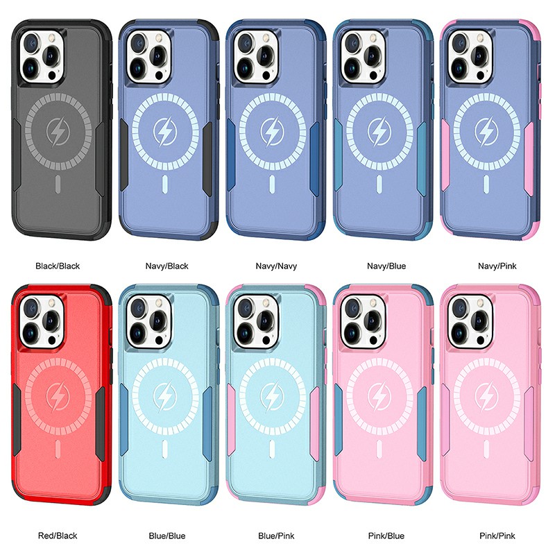 product-Magsafe Iphone 14 Phone Case Tpu Pc Hybrid Shockproof Protective Case Wholesale -TenChen Tec