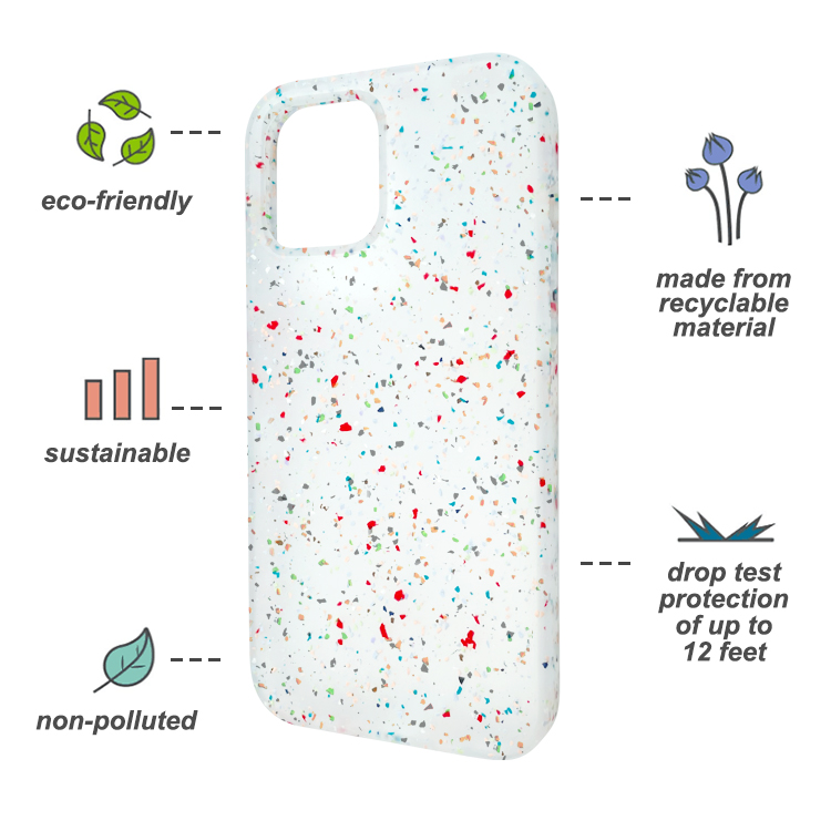 video-Eco Friendly Iphone 14 Case Phone Case Customize Recyclable Phone Cover 100 Recycled Material--1