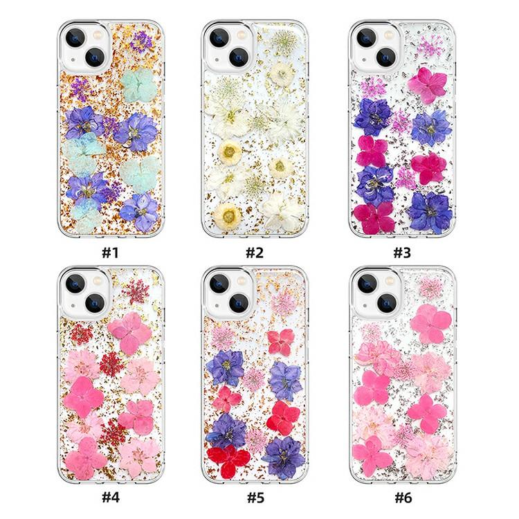 Iphone 14 Series Case Transparent Clear Epoxy Resin Pressed Real Dried Flower Phone Case New Arrival | TenChen Tech