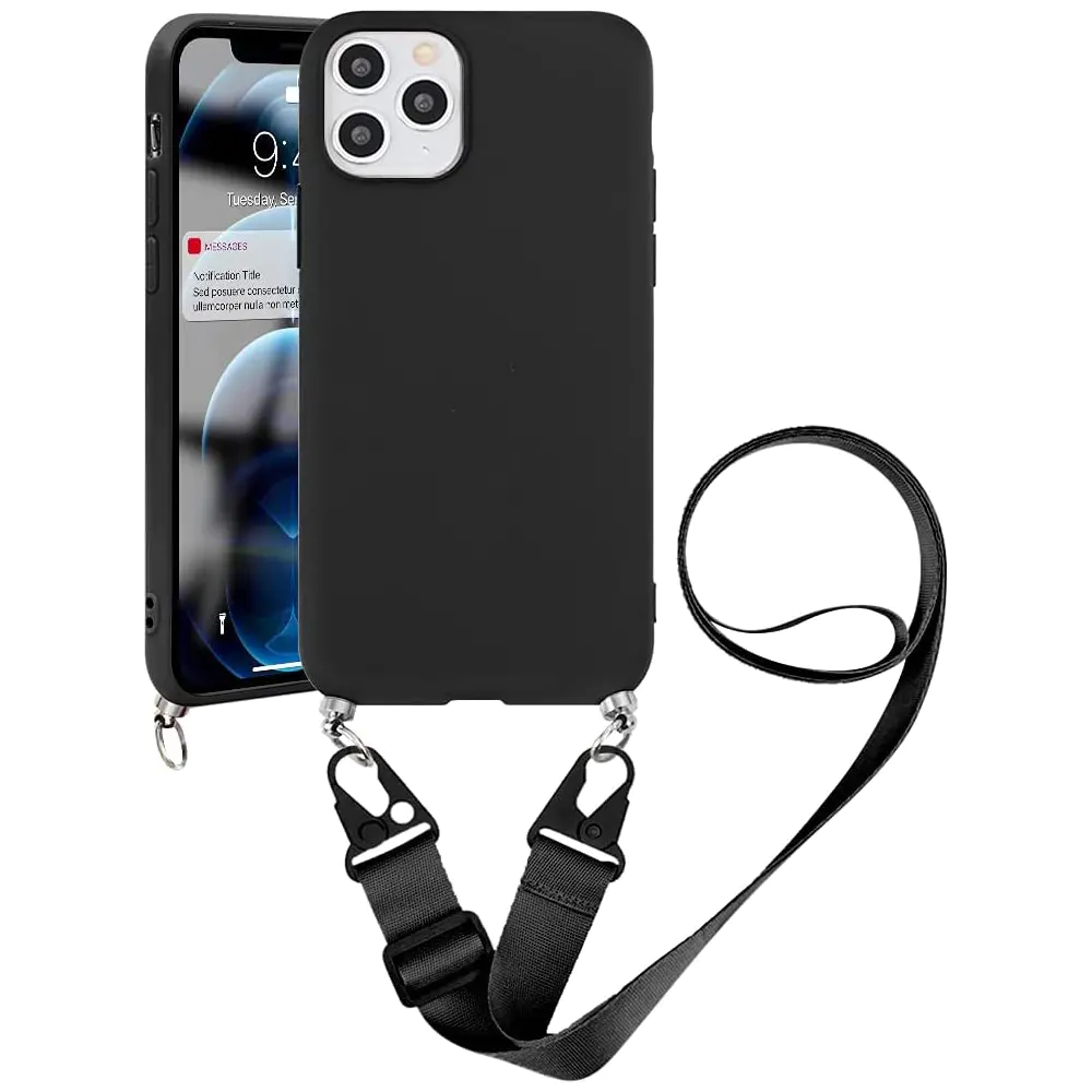 Crossbody Phone Case Custom Silicone Iphone 14 Pro Max Case Lanyard Necklace Phone Cover | TenChen Tech