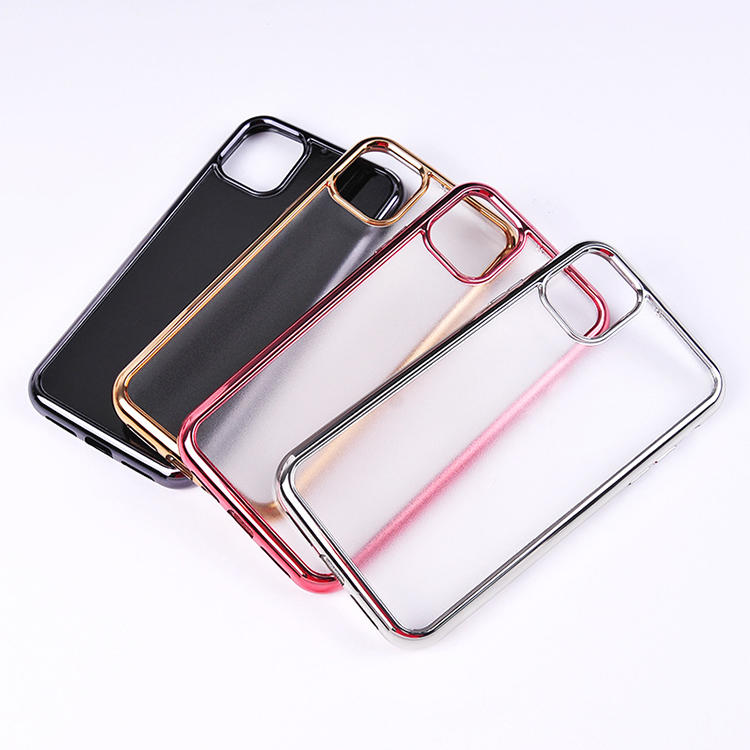 Custom Plating Iphone Case Transparent Tpu+pc Phone Case Shockproof Magsafe Magnetic Phone Cover Wholesale