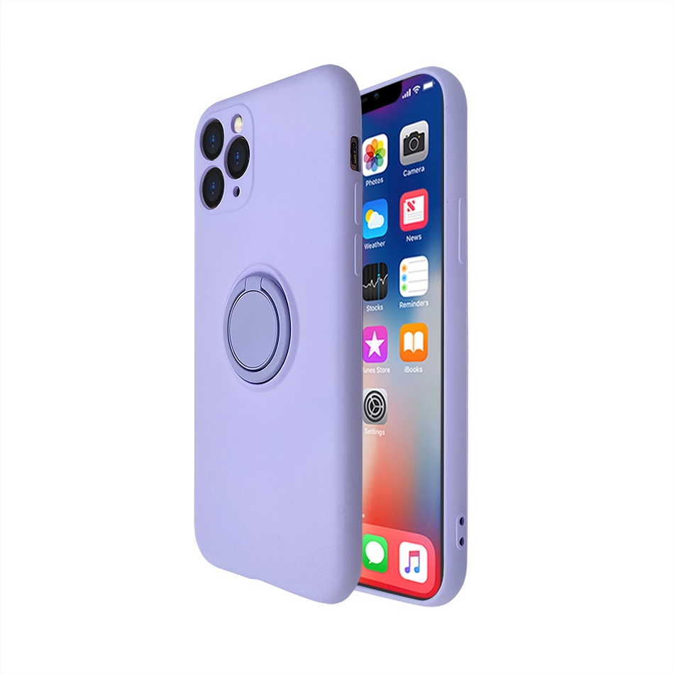Redmi 9A/9i Ring Holder Phone Case Matte Smoke Back Stand Cover –  Onezeros.in