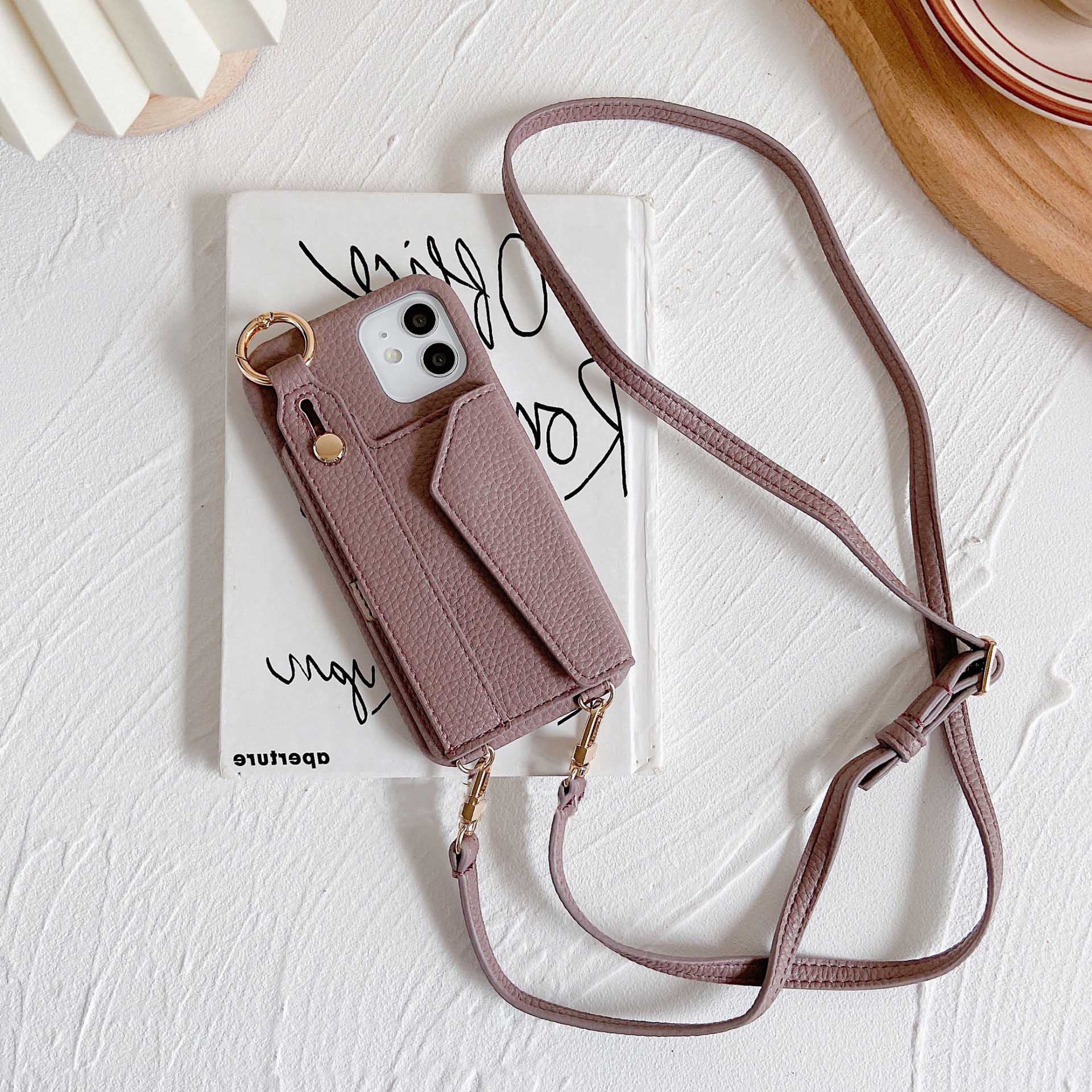 product-TenChen Tech-Crossbody Phone Bag Detachable Leather Wallet Purse Phone Case Lanyard Necklace