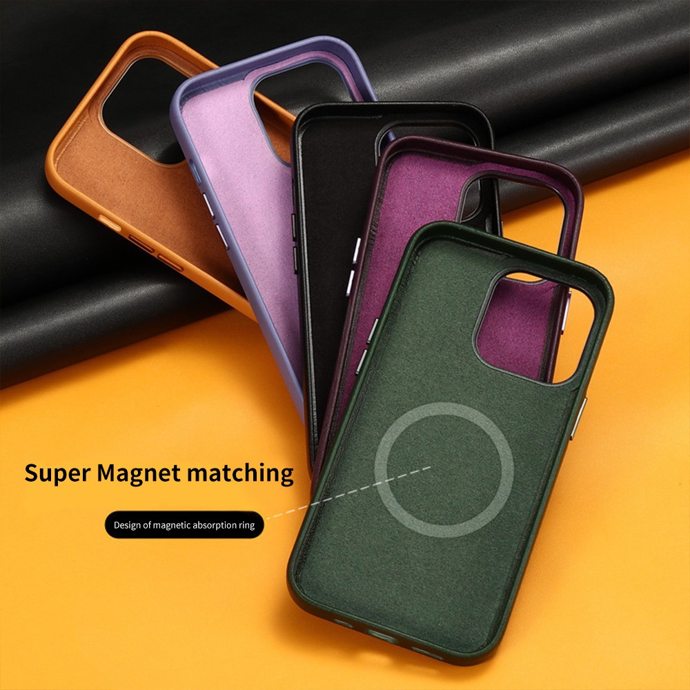 product-TenChen Tech-Leather Phone Case IPhone 14 Plus Pro Max Magnetic Cover Leather Card Holder Ai