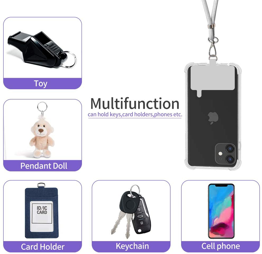 video-Universal Cell Phone Lanyards Adjustable Detachable Neck Crossbody Lanyard Phone Case | TenChe-5