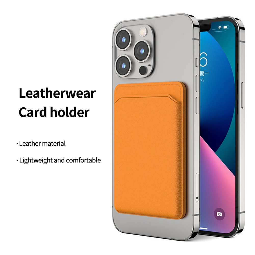 product-IPhone Magnetic Card Holder Foldable Phone Stand Leather Magsafe Magnet Wallet Holder Phone -2