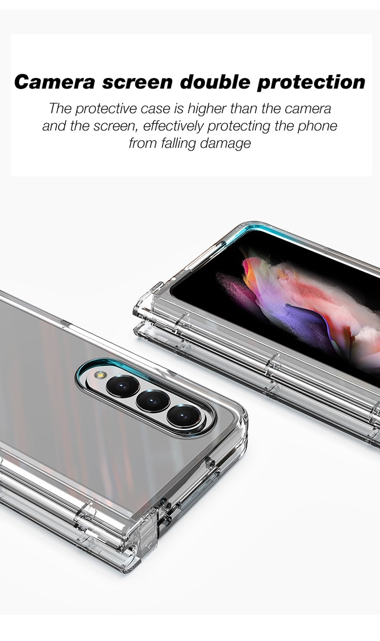 product-Samsung Galaxy z Fold 4 Case z Flip 4 Cover Case Custom Clear Shockproof Protective Folding 
