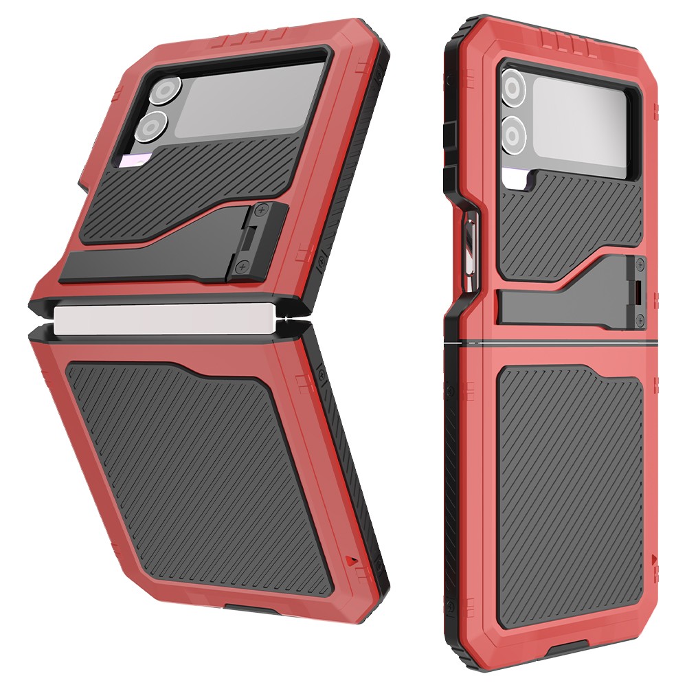product-TenChen Tech-Samsung Galaxy z Fold 3 4 Z Flip 3 4 Metal Phone Case Heavy Duty Armor Shockpro-1