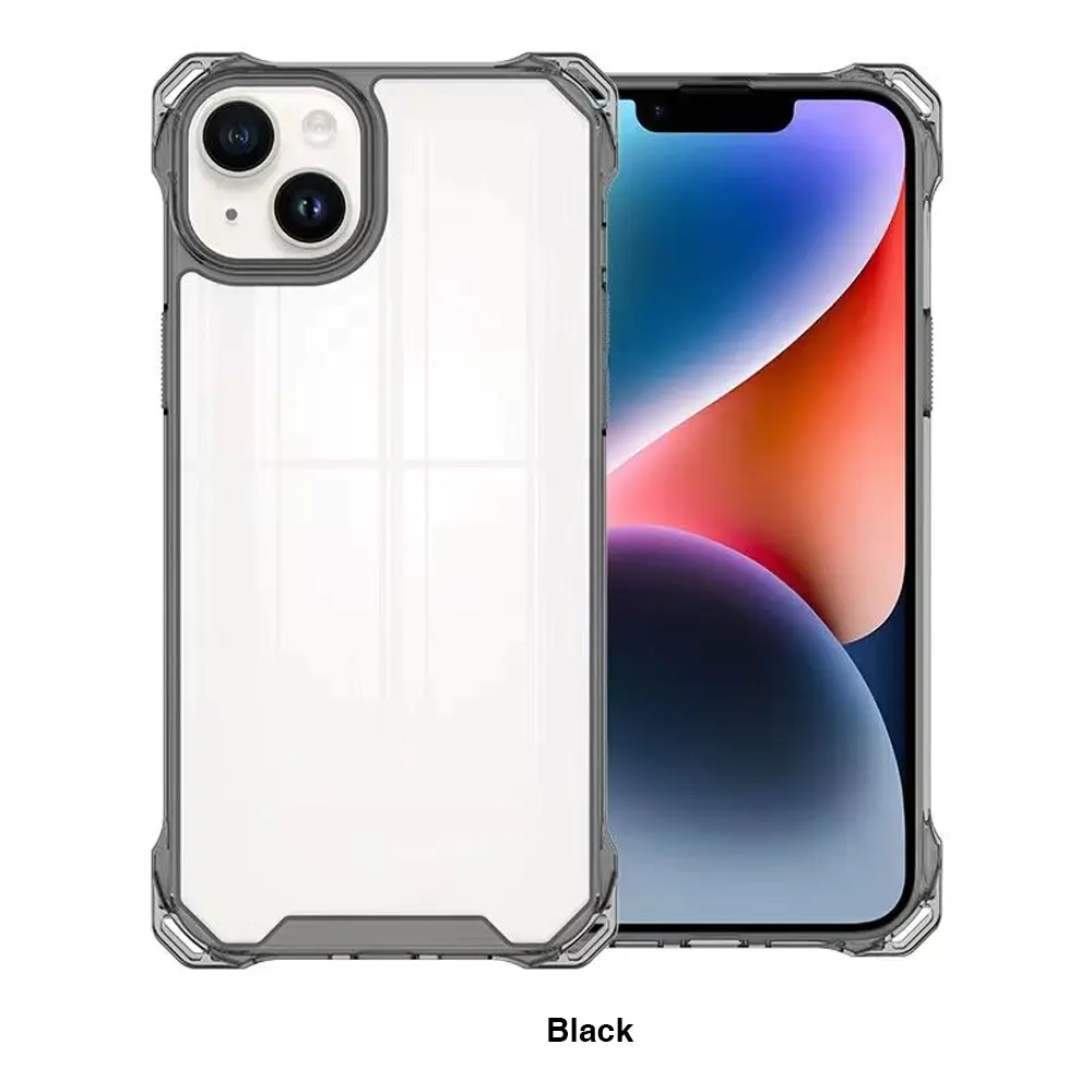 Clear iPhone Case Four Corner Shockproof Protective TPU PC Phone Case Adjustable Crossbody Phone Cover | TenChen Tech