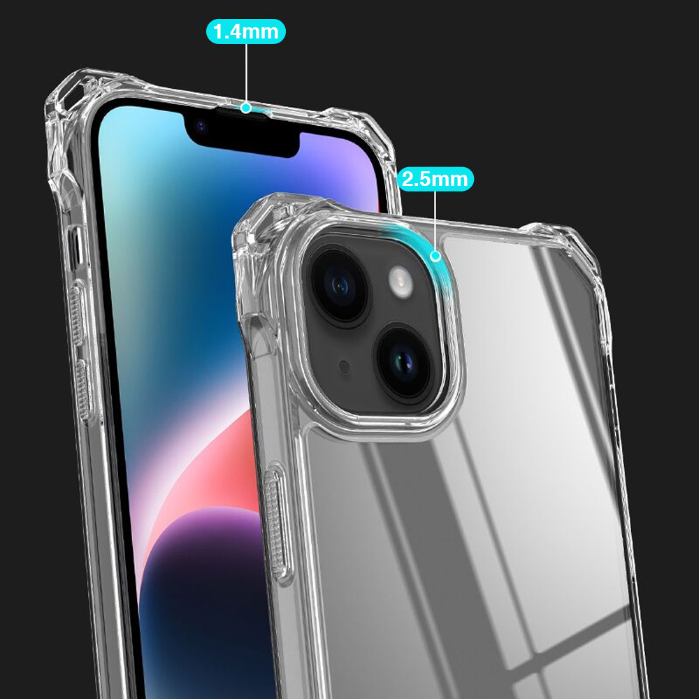 product-Clear iPhone Case Four Corner Shockproof Protective TPU PC Phone Case Adjustable Crossbody P