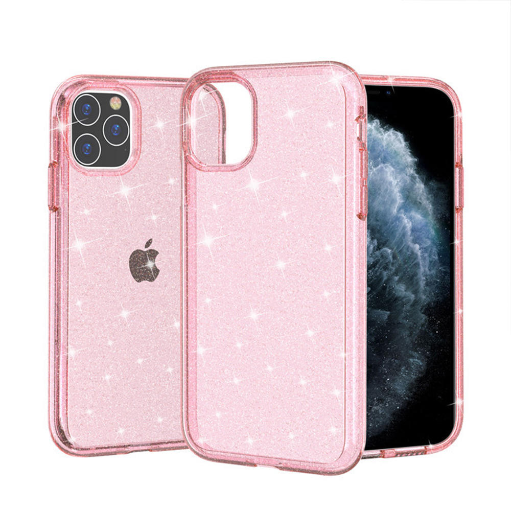 IPhone 15 Clear Glitter Cases Bling Sparkly Shockproof Protective Phone Case | TenChen Tech