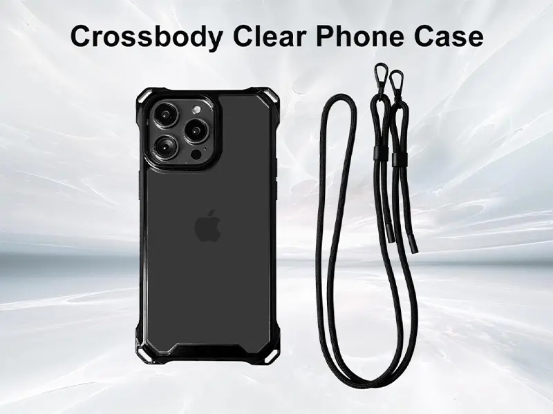 IPhone 15 Clear Case Shockproof Crossbody Phone Case | TenChen Tech