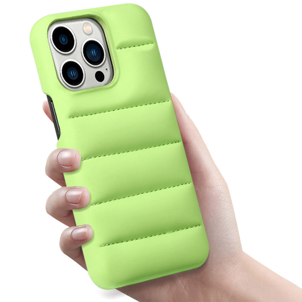product-TenChen Tech-IPhone 15 Puffer case 3D Down Jacket Phone Case Custom Leather Shockproof Prote