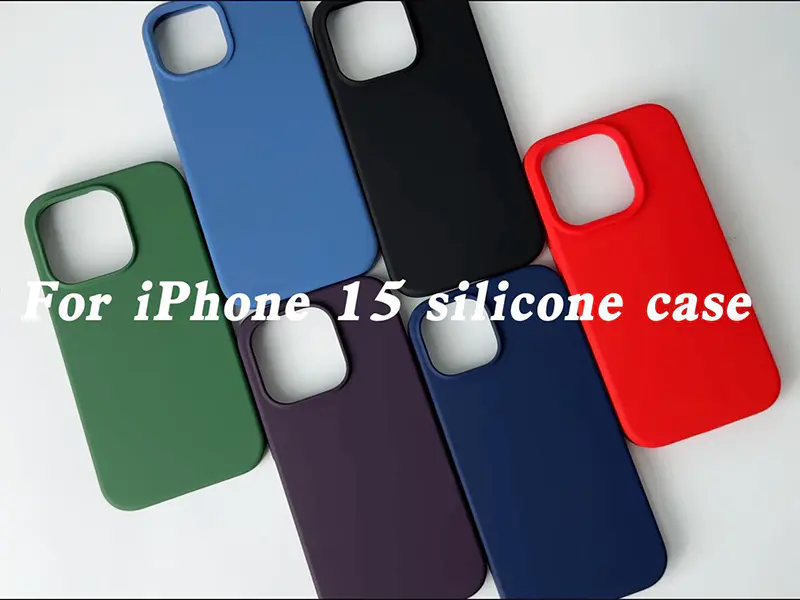 iPhone 15 Silicone Cases Custom Shockproof Liquid Silicone Phone Case | TenChen Tech