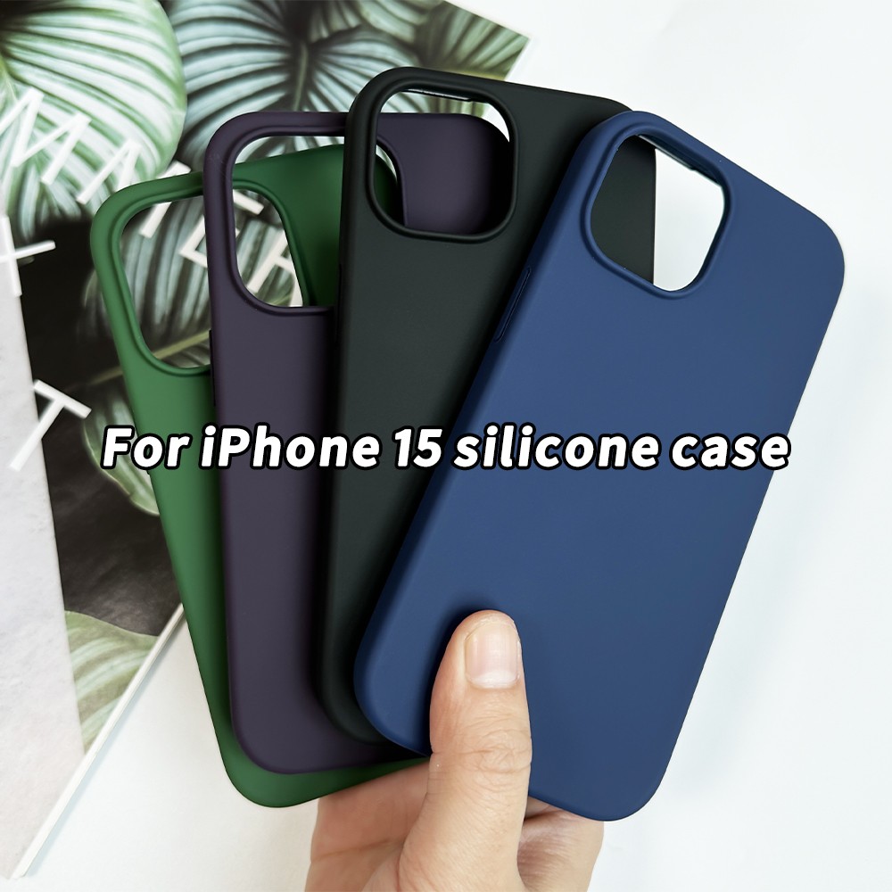 video-iPhone 15 Silicone Cases Custom Shockproof Liquid Silicone Phone Case | TenChen Tech-TenChen T