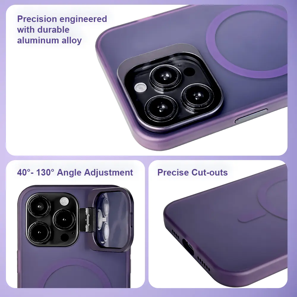 IPhone 15 Pro Max Magnetic Phone Cases With Lens Protective Cover Holder Shockproof Iphone 12 13 14 15 Magsafe Cases | TenChen Tech